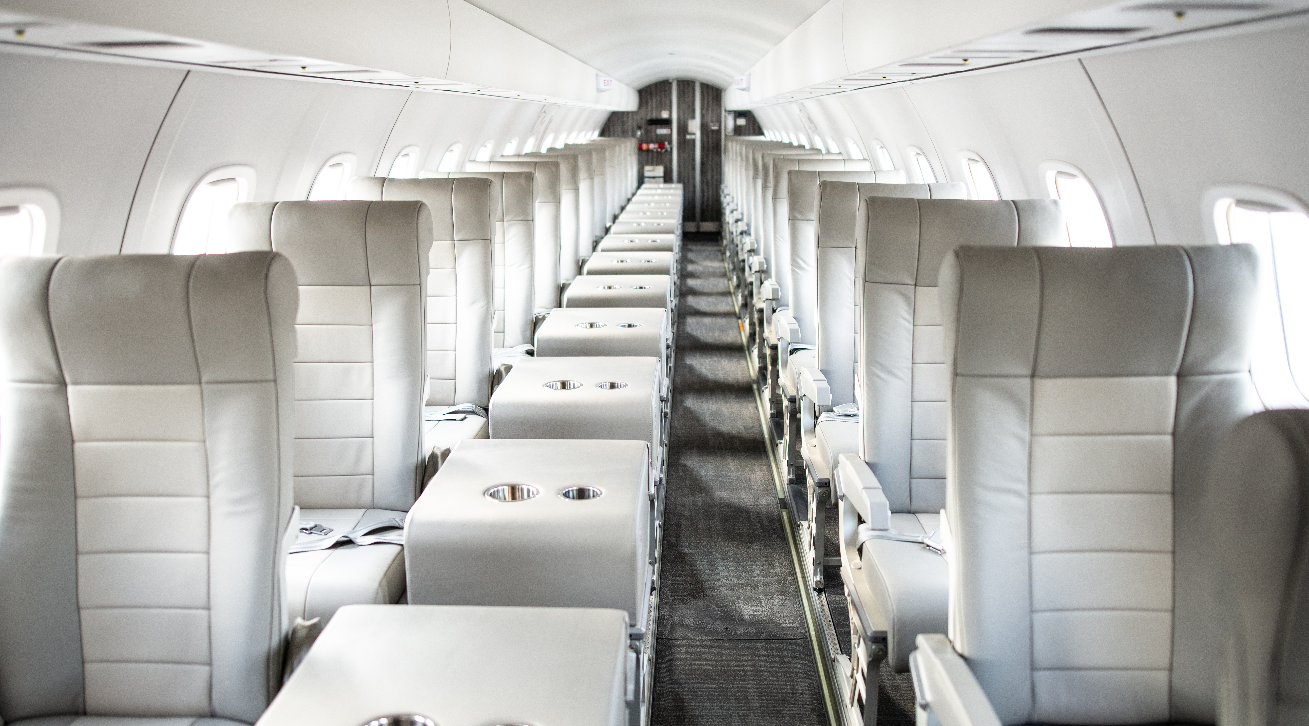 JSX Embraer 145 cabin interior