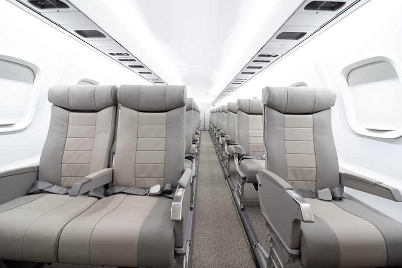 JSX Embraer 135 cabin interior